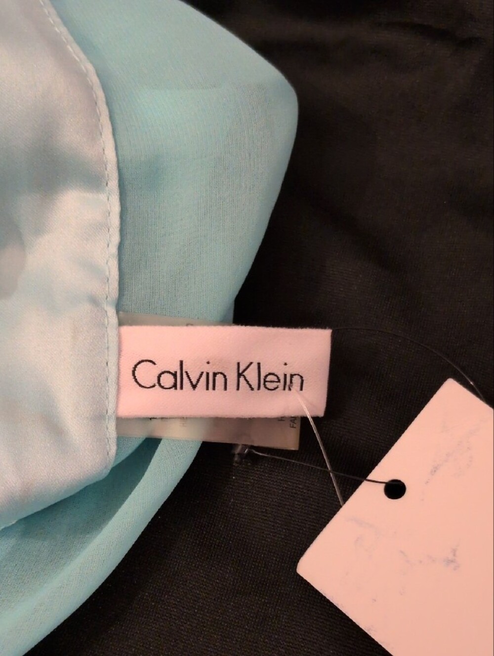 Calvin Klein Light Aqua Scarf - Picture 2 of 8